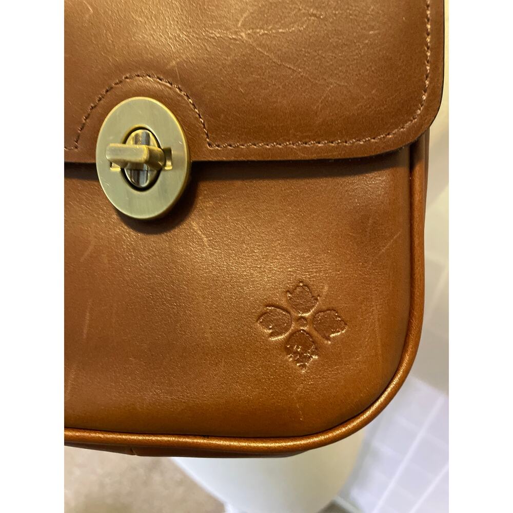 Patricia Nash Leather Crossbody Bag Cognac Brown Boho Equestrian Western Classic - Picture 5 of 7